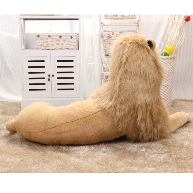 130cm High Quality Lion Plush Toys Stuffed Doll Simulation Animal Kids Baby Toy Home Decoration Craft Christmas Birthday Gifts