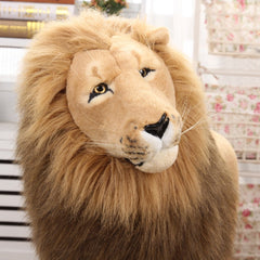 130cm High Quality Lion Plush Toys Stuffed Doll Simulation Animal Kids Baby Toy Home Decoration Craft Christmas Birthday Gifts