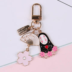 Faceless Man Cartoon Keychain