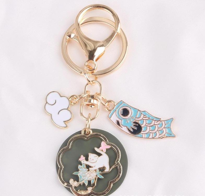 Chinese Style Couple Animals Keychain