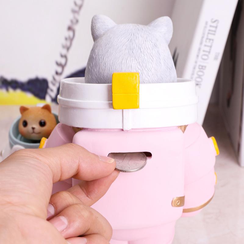 Space Cat Piggy Bank