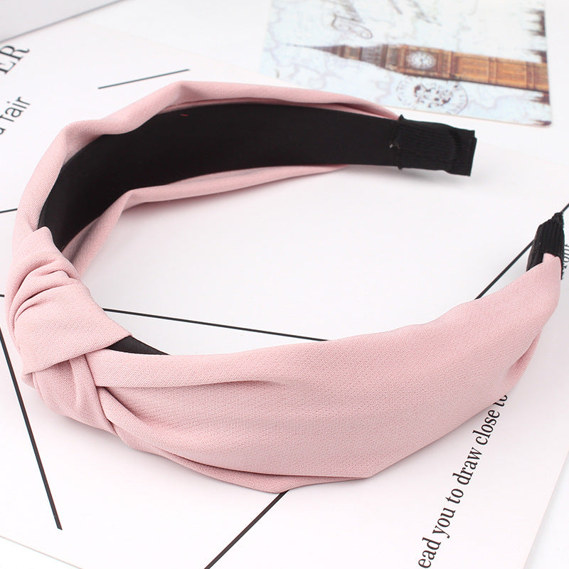 Wide Top Knot Hair Bands For Women Headdress