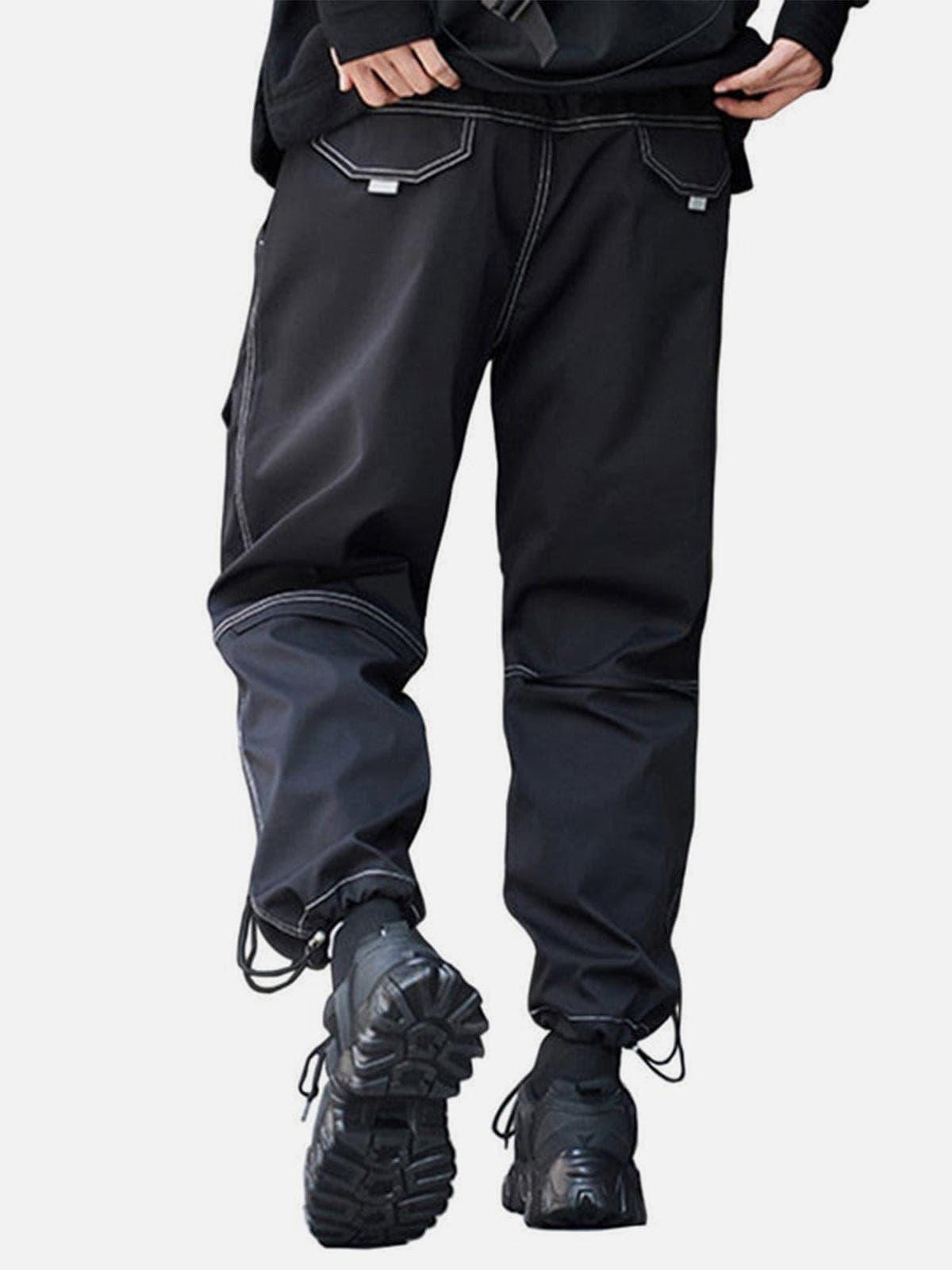 Bright Line Drawstring Cargo Pants