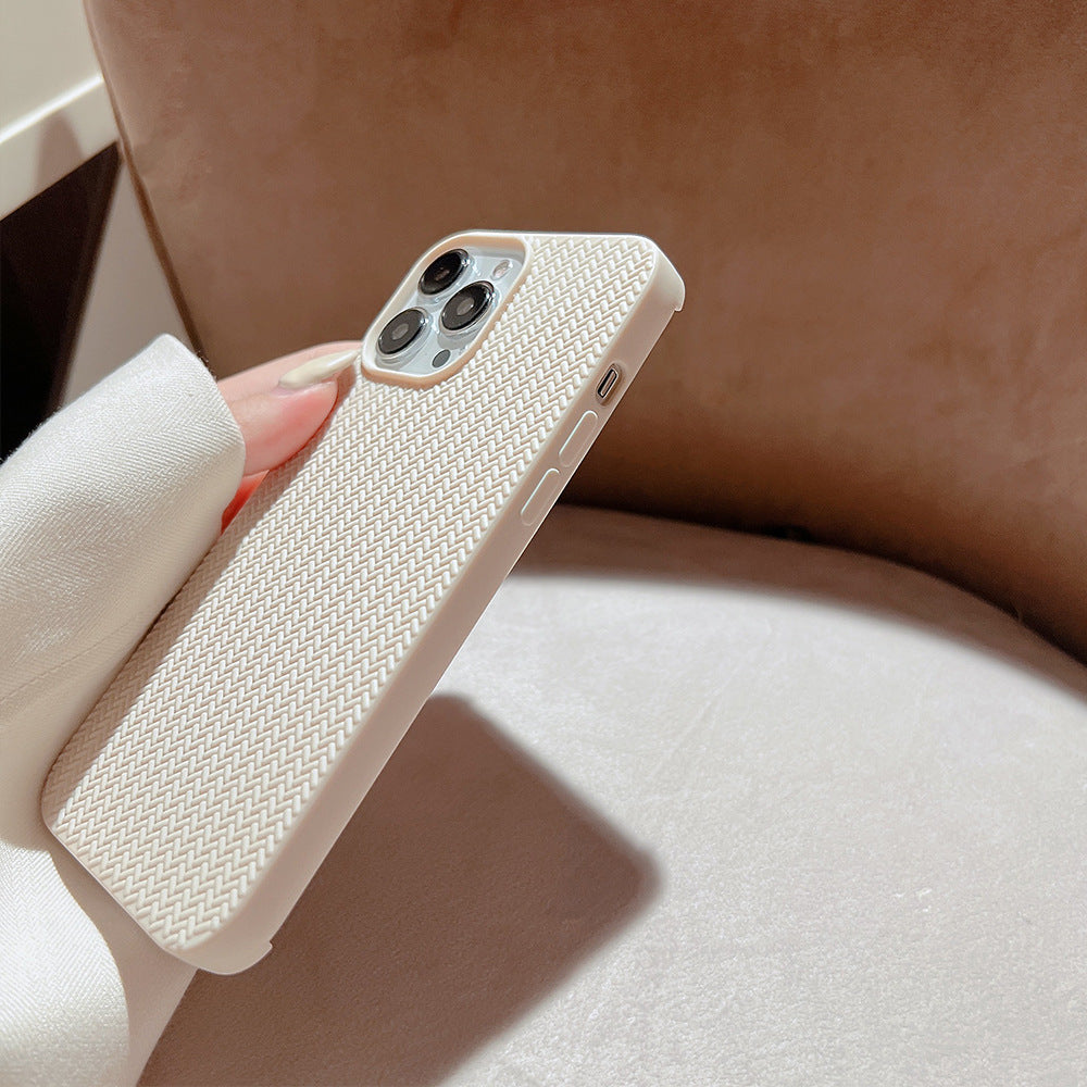 Solid Woven Pattern Phone Case