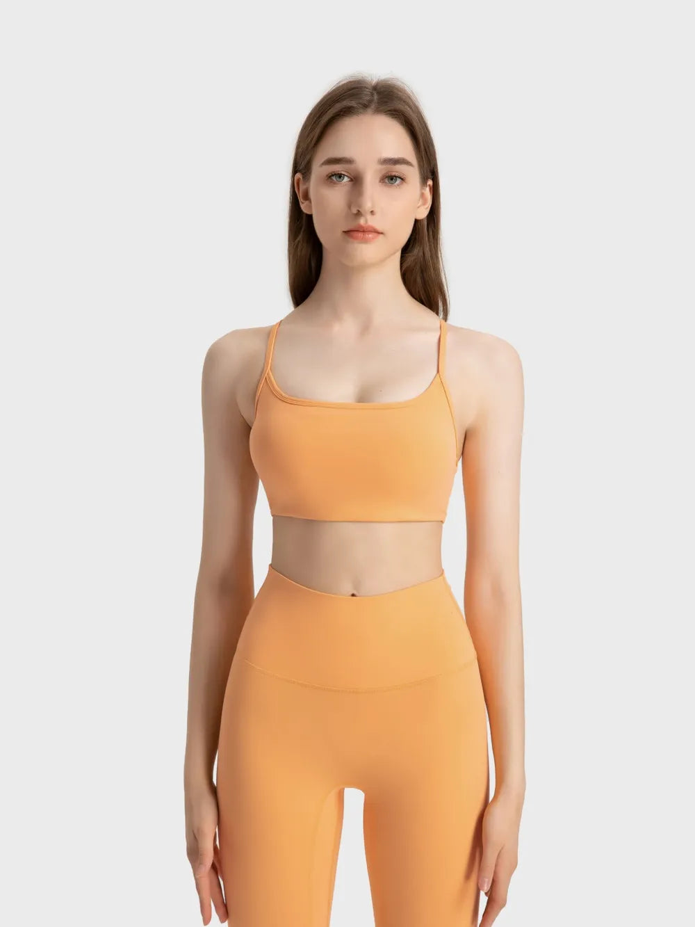 Crisscross Back Cami with Detachable Chest Pads