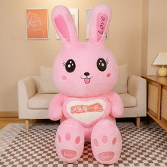 150/200cm Giant Rabbit Skin plush toy cover anime rabbit plush pillow Cartoon Soft pillow case with zipper