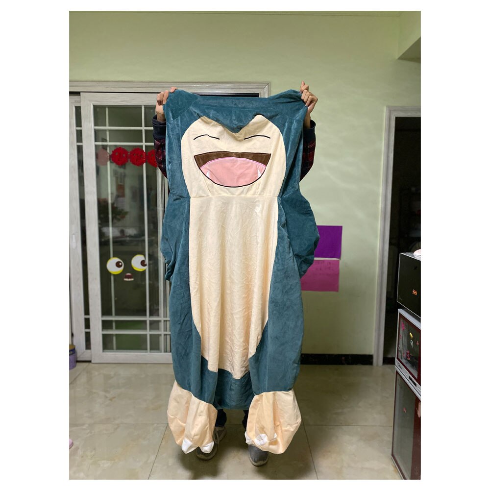 150/200cm Giant Snorlax Skin plush toy cover anime pocket snorlax plush pillow Cartoon Soft pillow case with zipper