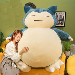 150/200cm Snorlax plush pillow Big soft anime snorlax plush toy With Zipper Only Cover No Filling kids gift for Christma