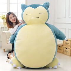 150/200cm Snorlax plush pillow Big soft anime snorlax plush toy With Zipper Only Cover No Filling kids gift for Christma