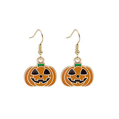 Halloween Pumpkin Mage Earrings