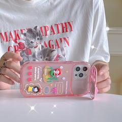 Kawaii Princess Flip Mirror Stand Phone Case