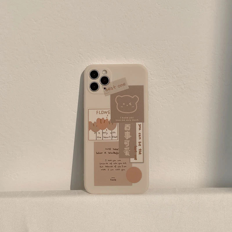 INS Art Label Phone Case