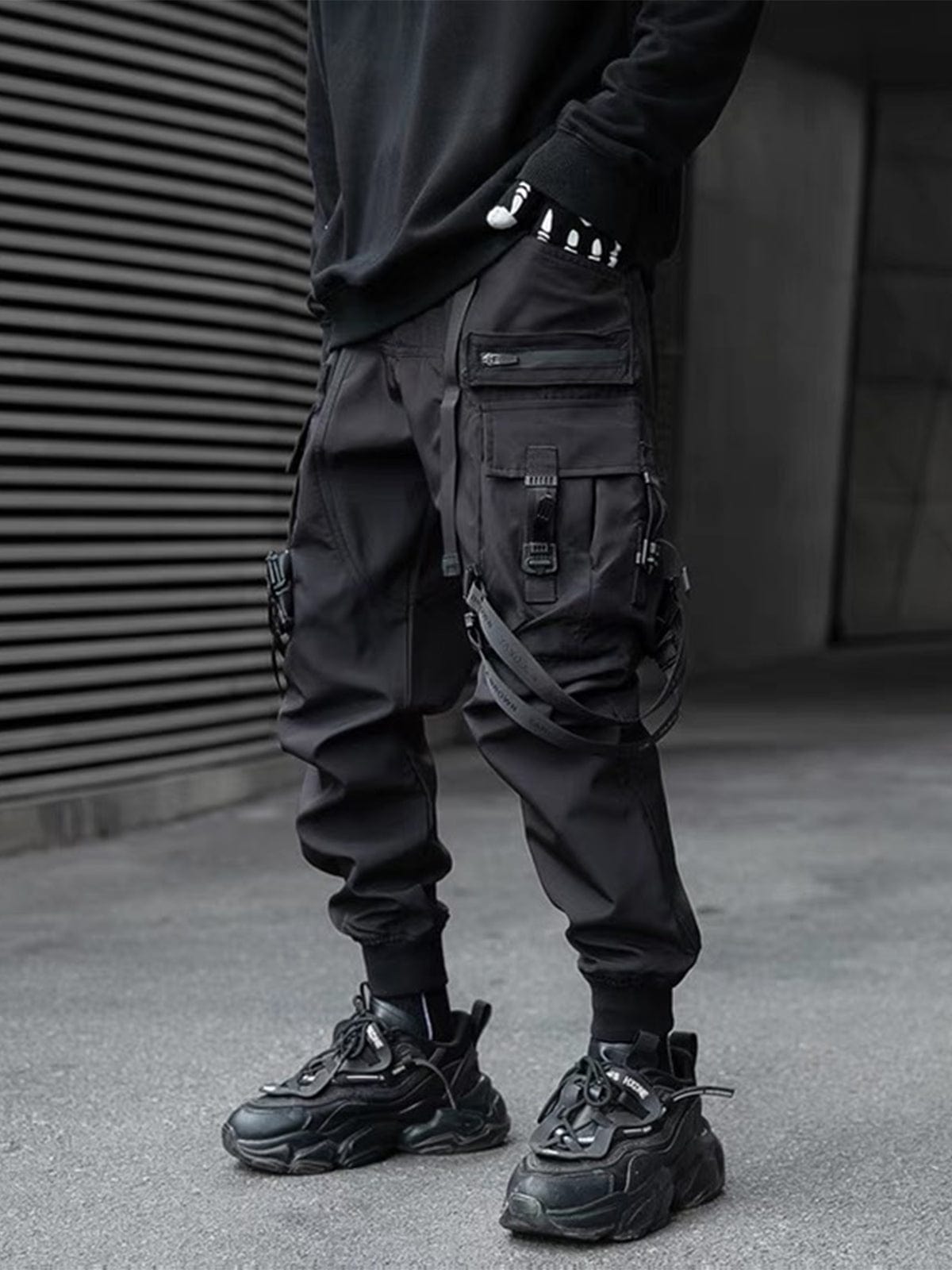 Webbing Pockets With Flap Pants