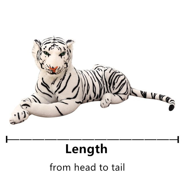 160CM High Quality Giant White Tiger Stuffed Toy Baby Lovely Big Size Tiger Plush Doll Soft Pillow Children Christmas Gift