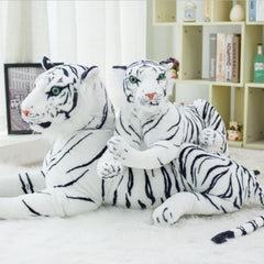 160CM High Quality Giant White Tiger Stuffed Toy Baby Lovely Big Size Tiger Plush Doll Soft Pillow Children Christmas Gift