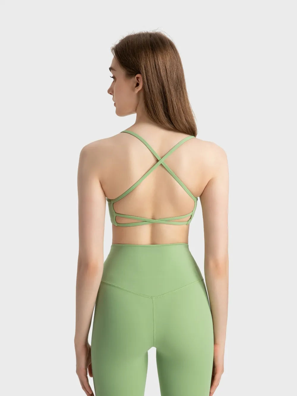 Crisscross Back Cami with Detachable Chest Pads