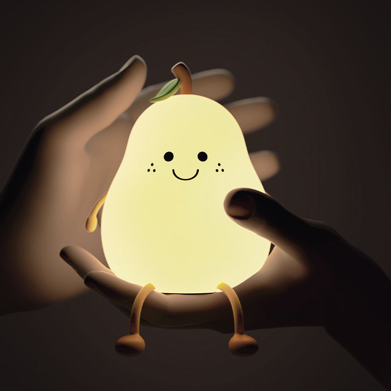 Kawaii Cartoon Pear Night Light