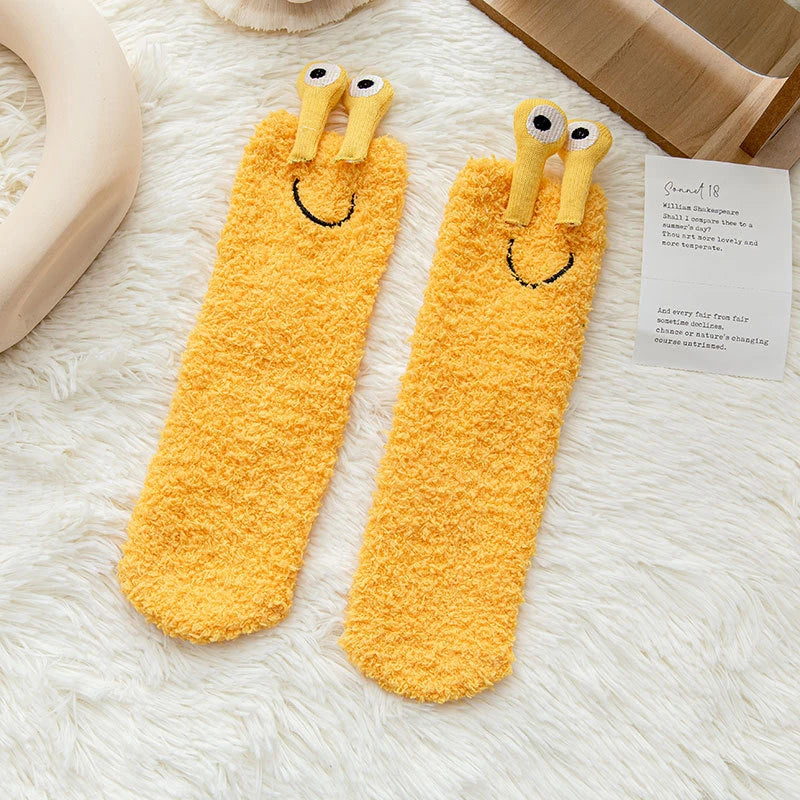 Cartoon Woman Floor Socks