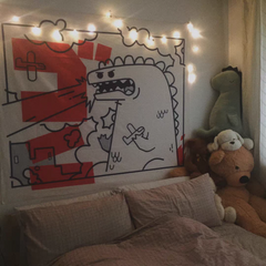 Cute Cartoon Dinosaur Tapestry