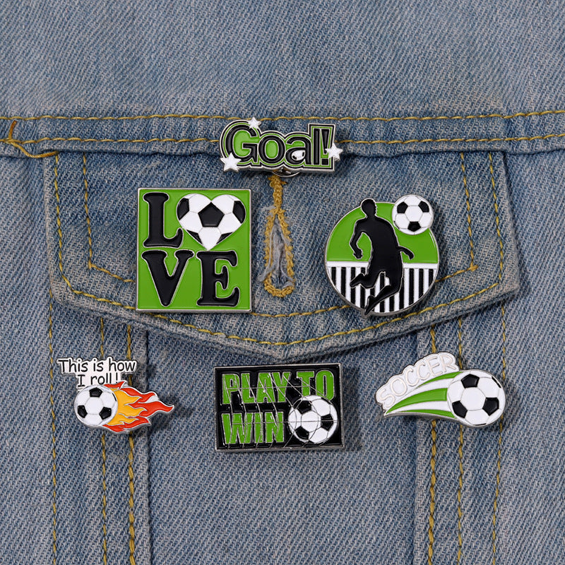 Creative Football Lovers Pins