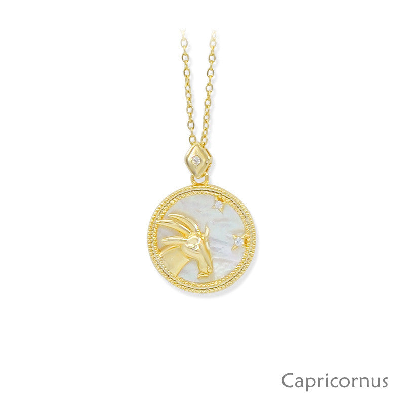 Constellation White Fritillary Necklace