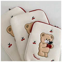 Cherry Bear Ipad Laptop Bag