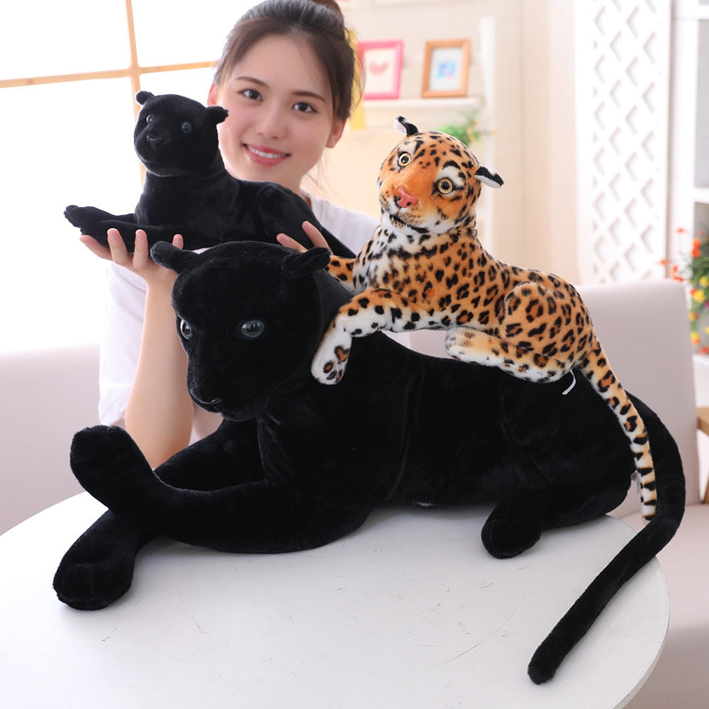 180cm Big Leopard Panther Plush Toys Giant White Tiger Black Panther Soft Stuffed Animal Pillow Animal Doll Toys For Children