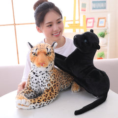 180cm Big Leopard Panther Plush Toys Giant White Tiger Black Panther Soft Stuffed Animal Pillow Animal Doll Toys For Children