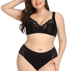 Ultra Thin Plus Size Bras Set