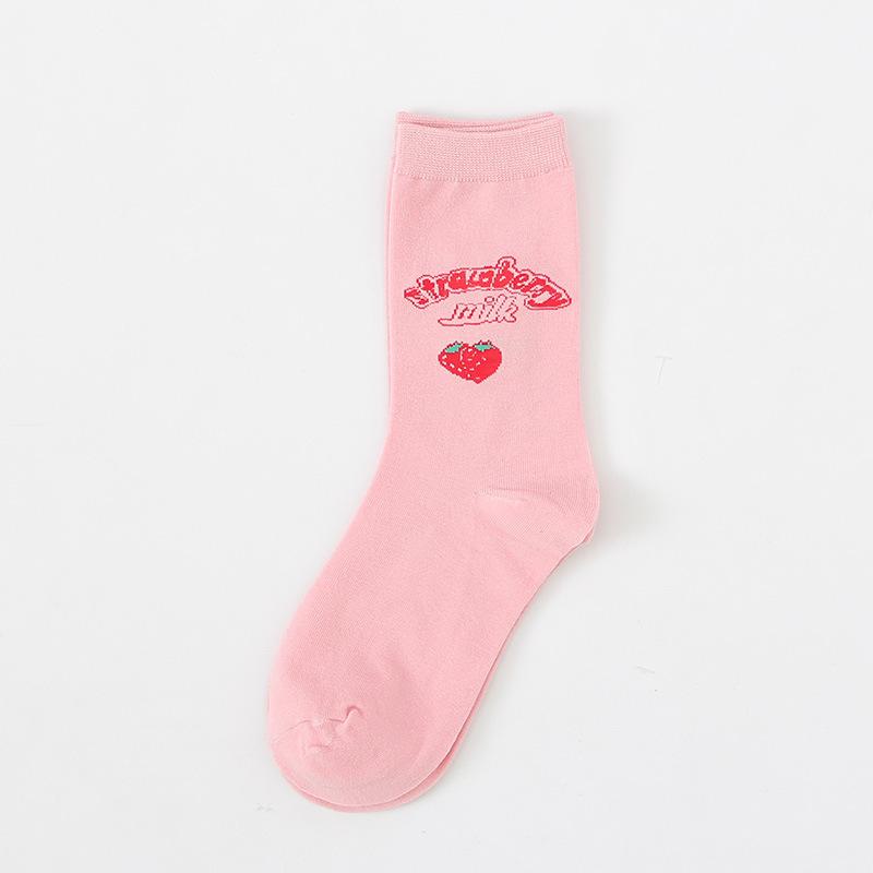 Cartoon Strawberry Socks