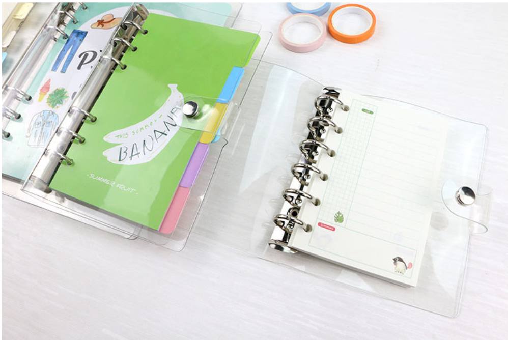 6 Ring Binder Transparent Cover