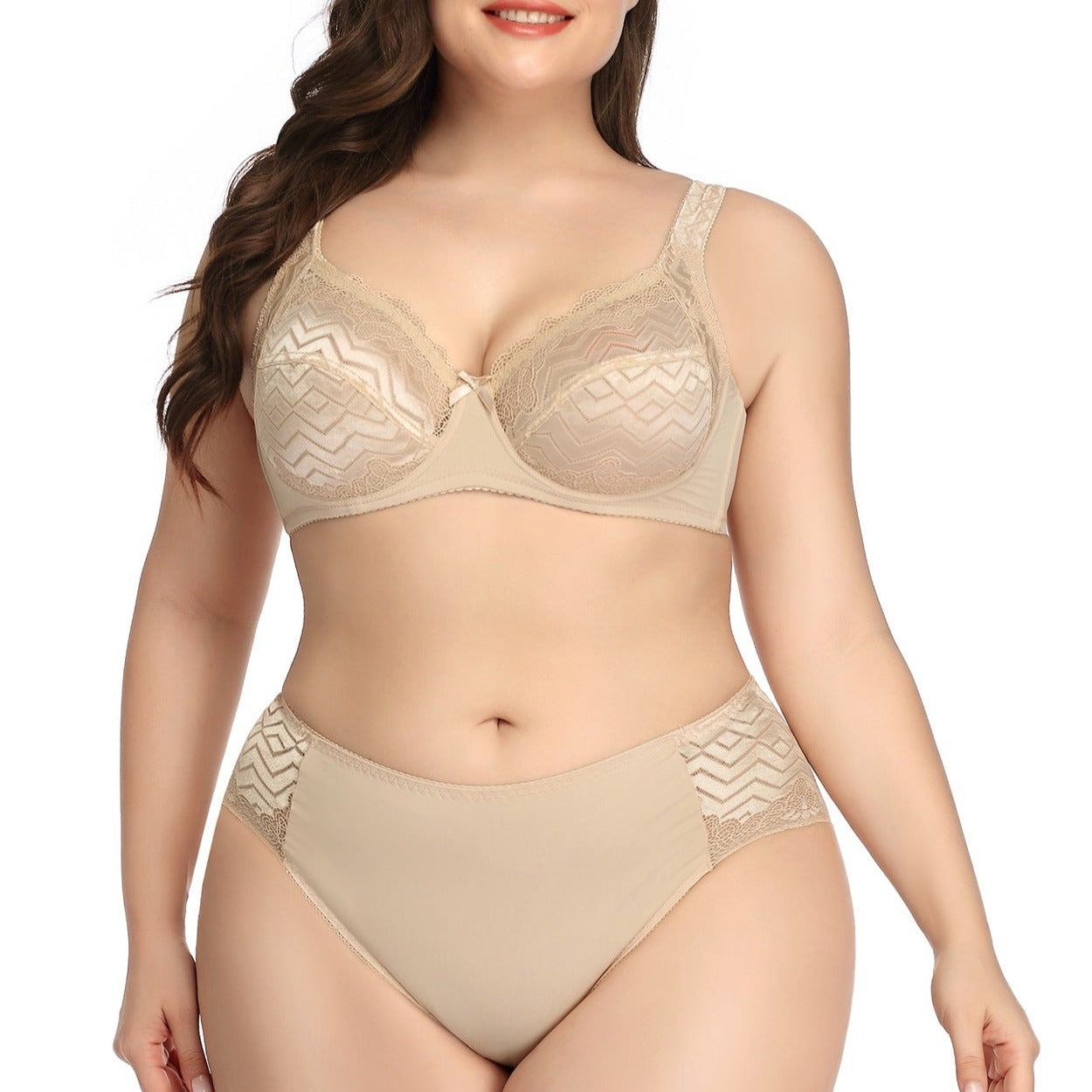 Ultra Thin Plus Size Bras Set