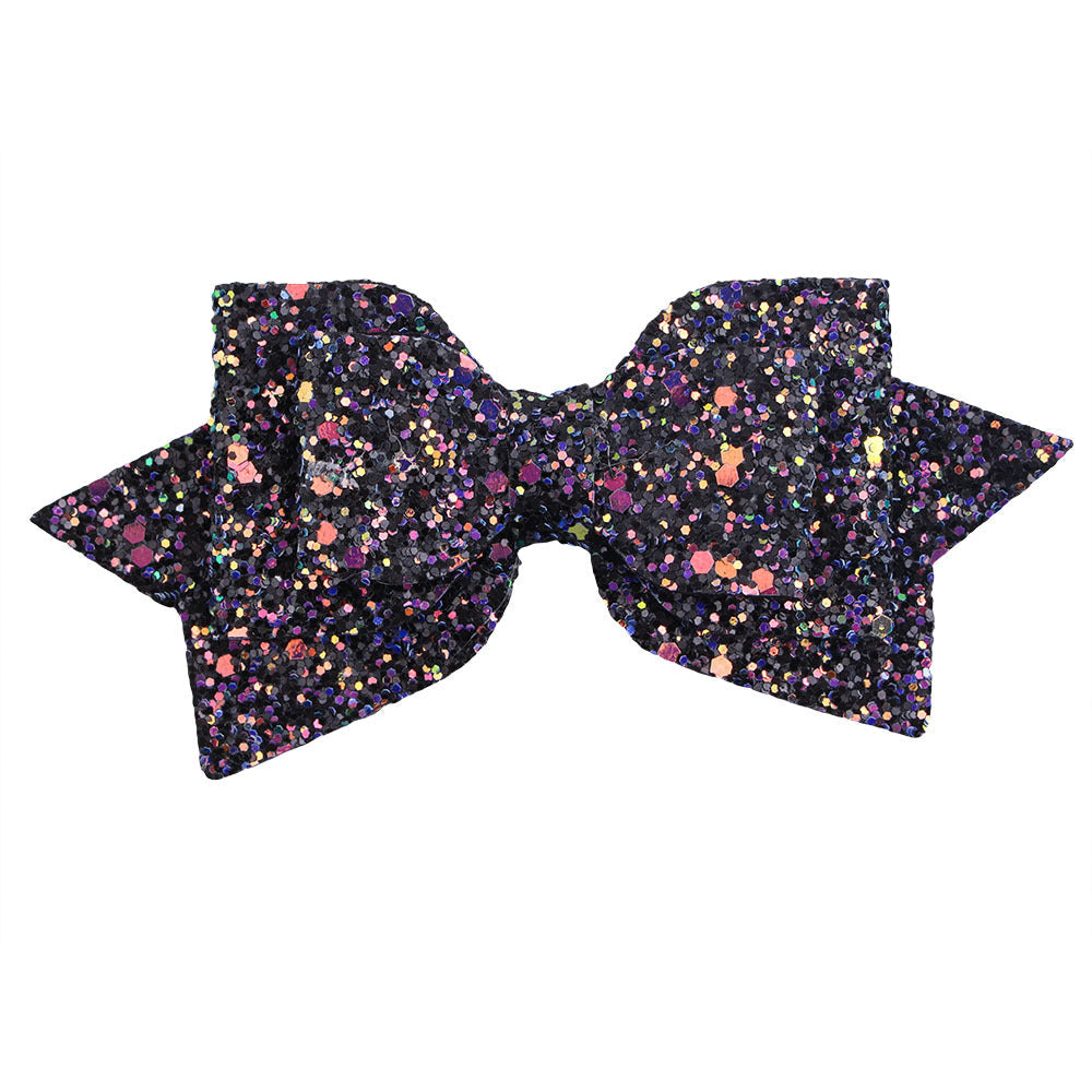 1Piece 5 Inch Baby Girl Big Glitter Hair Bow Kids