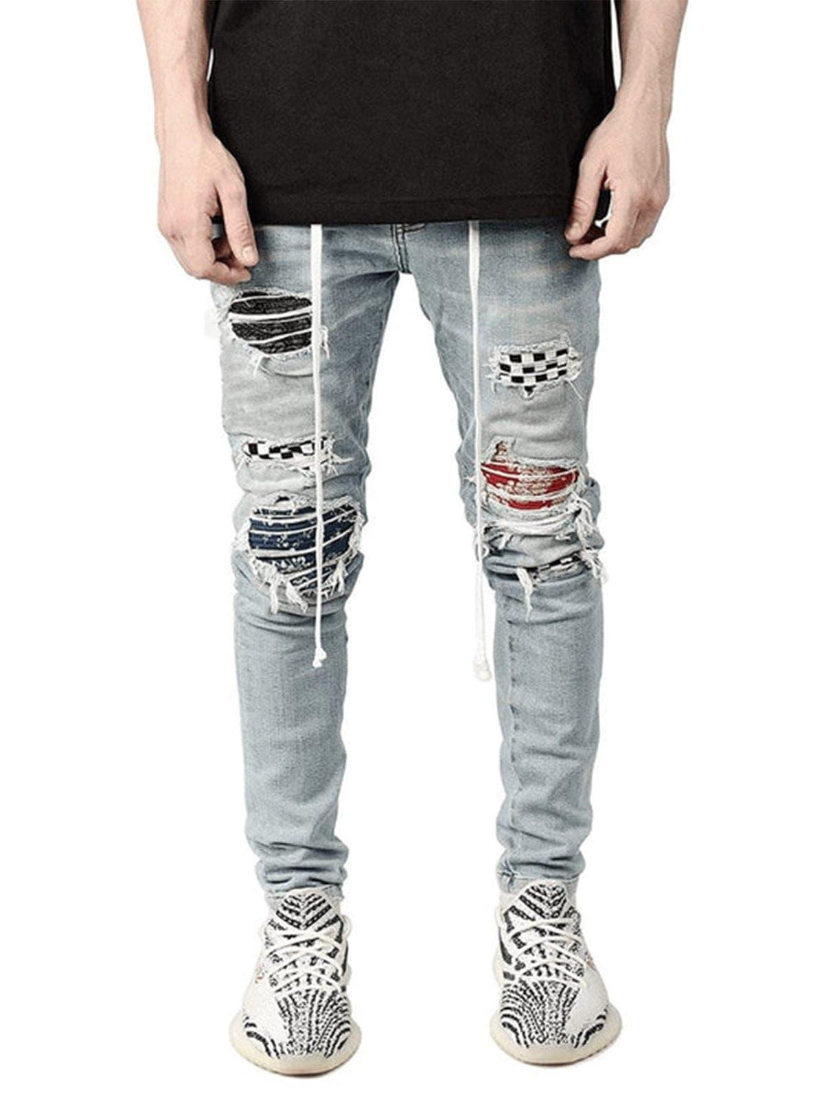 "Checkerboard" Jeans