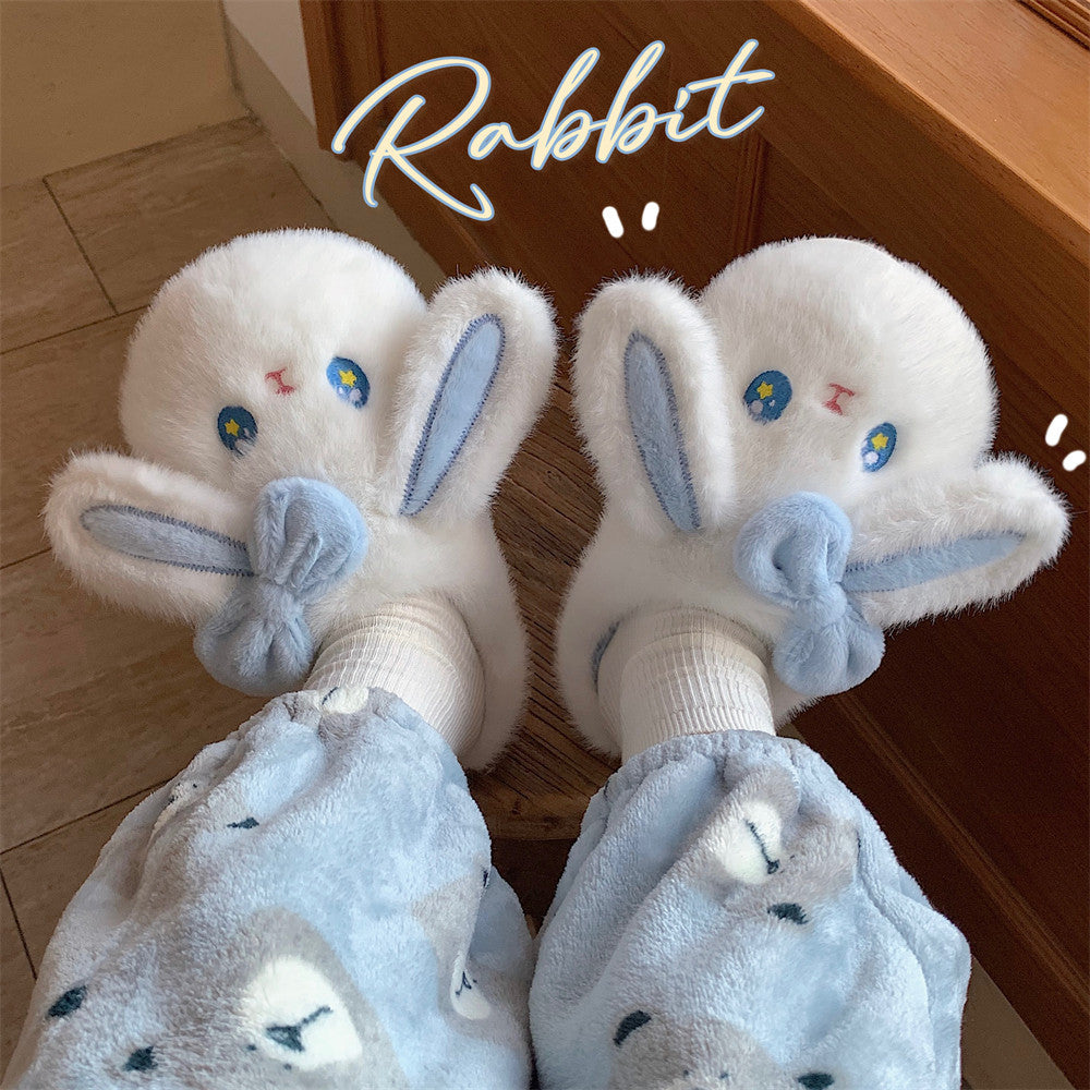 Cute Bunny Plush Slippers