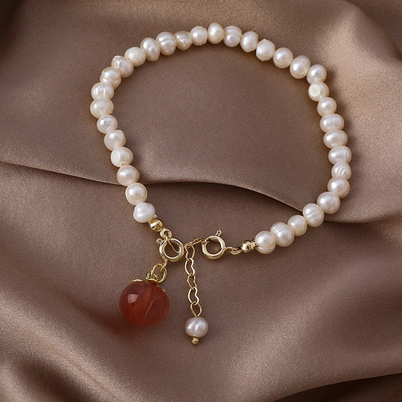 Pearl Peach Bracelet