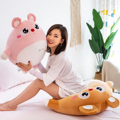 1PC 85CM Lovely  Rat Pillow Stuffed Animal Plush Toys For Girls Children Boys Toys Cute Mouse Dolls Birthday Gifts