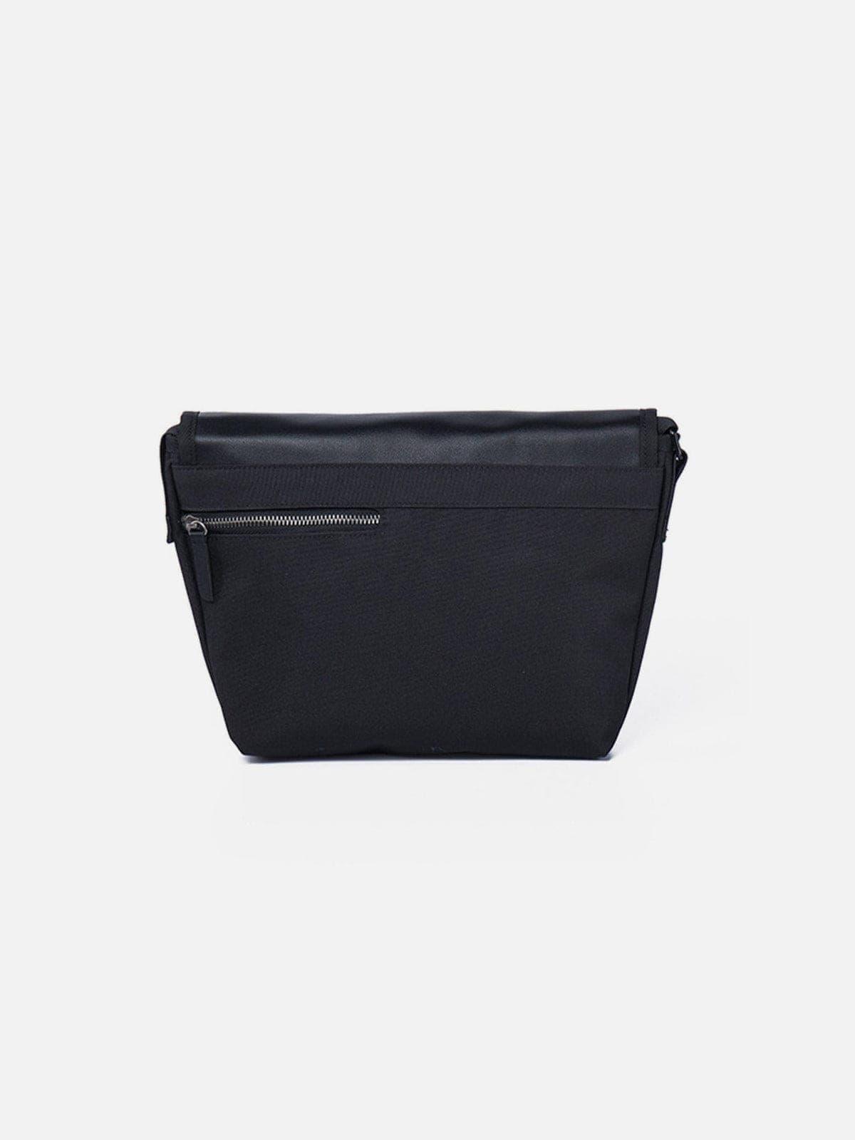 Buckle PU Messenger Bag