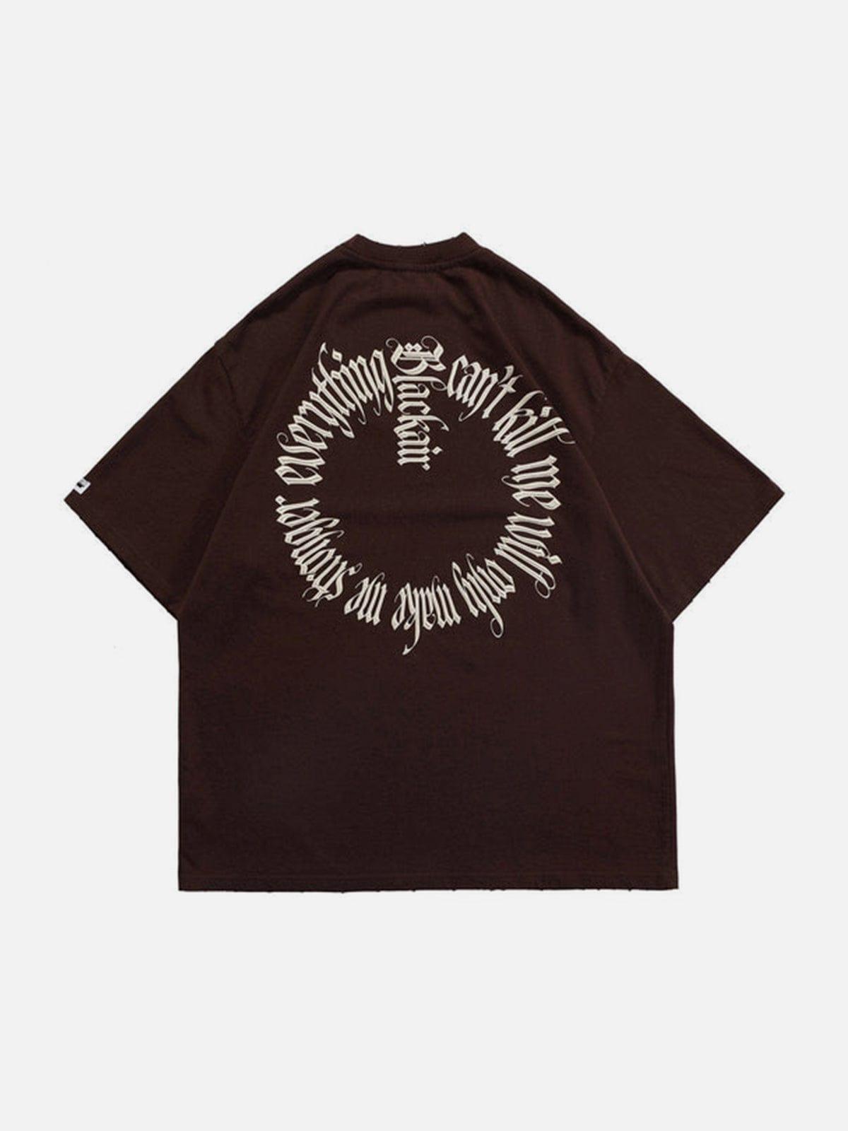 Cut Circle Letters Tee