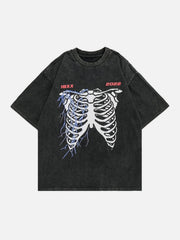 Washed Lightning Bone Graphic Tee