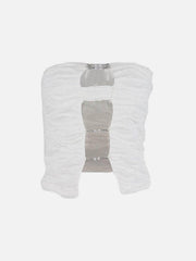 Sexy Hottow Out Folds Vest