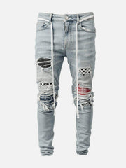 "Checkerboard" Jeans