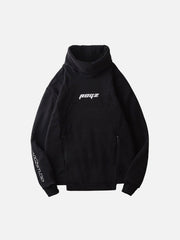 Polar Fleece Turtleneck Hoodie