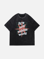 Bombing Letters Washed Graphic Tee