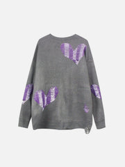 Dark Love Ripped Knitted Sweater
