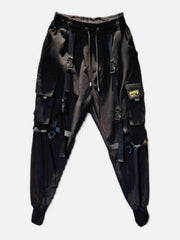 Ribbons Pockets Cargo Pants