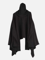 Dark Style Detachable Hat Cloak Hoodie