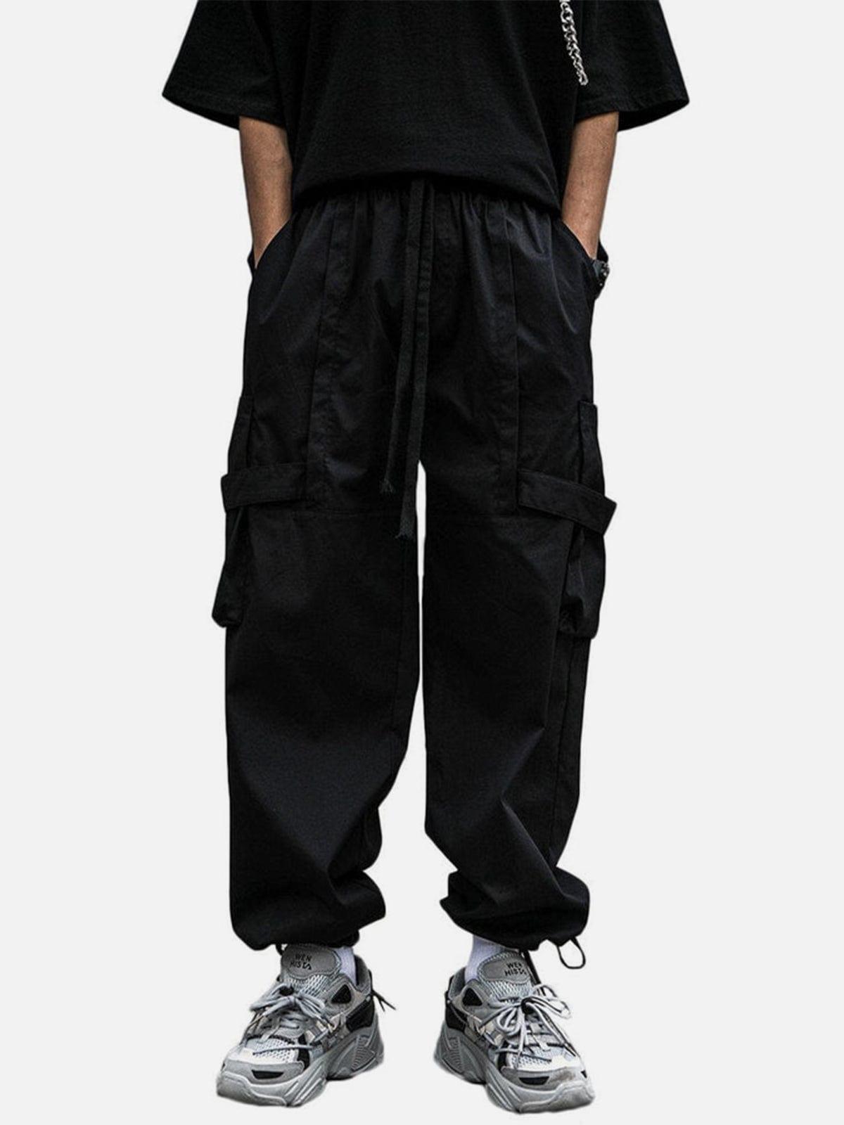 Multi Pockets Drawstring Cargo Pants