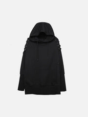 Dark Patchwork Bandage Hoodie