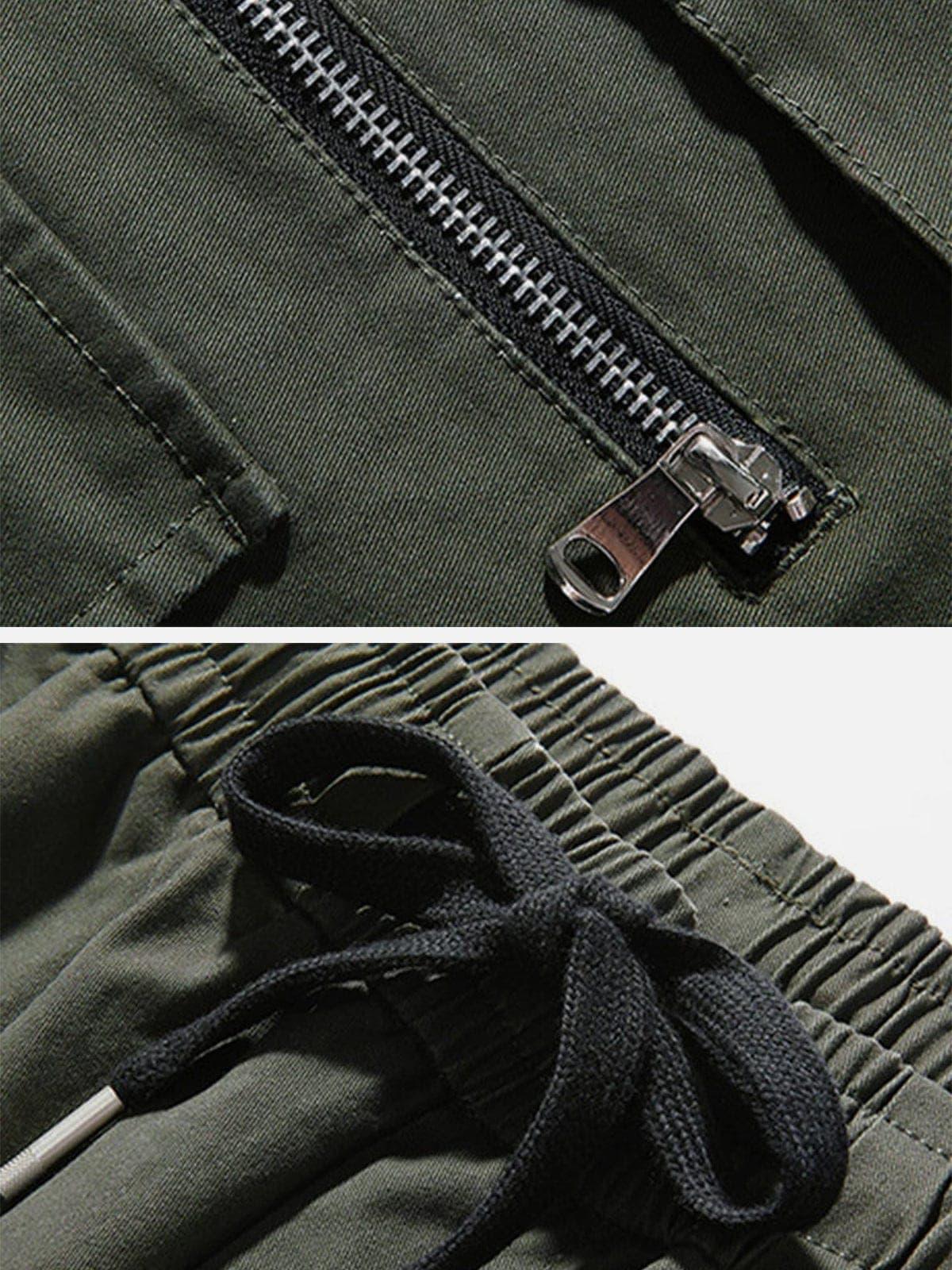 Techwear Multi Pockets Print Cargo Pants